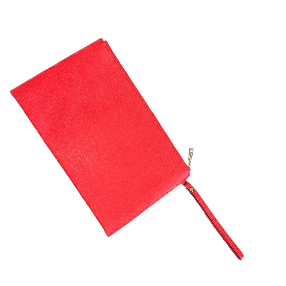 NWOT Michael Kors Red Studded Wristlet Clutch - Picture 4 of 14